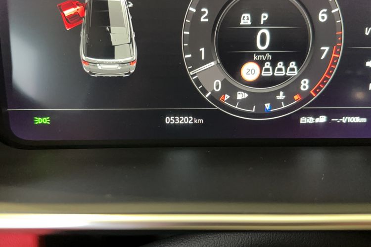 Used Land Rover Range Sport 2022 3.0 L6 YAO Black Edition Odometer Close Up