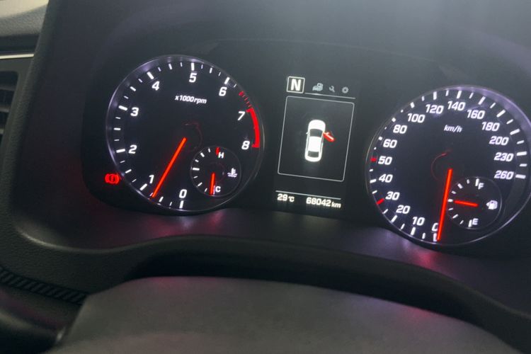 Used Hyundai Elantra (6th Generation / Lingdong) 2019 1.4T Dual-Clutch Xuan Dong · Dynamic Model Odometer Close Up