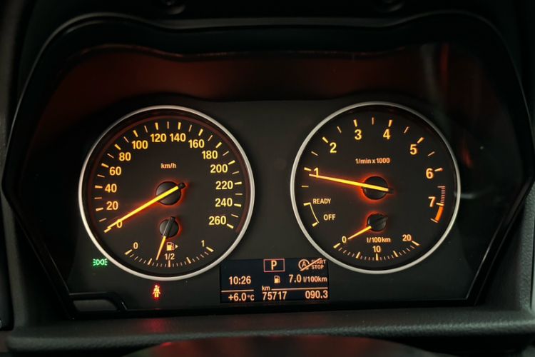 Used BMW 2 Series Active Tourer 2016 218i Leading Model Odometer Close Up