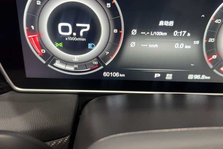 Used Hongqi HS5 2019 2.0T Smart Connect Flagship Edition Odometer Close Up