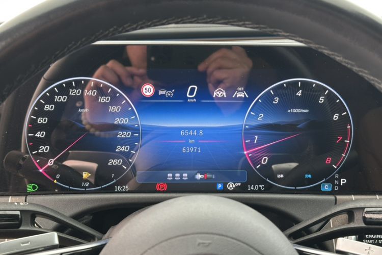 Used Mercedes-Benz E-Class 2024 E 300 L Stylish Model Odometer Close Up