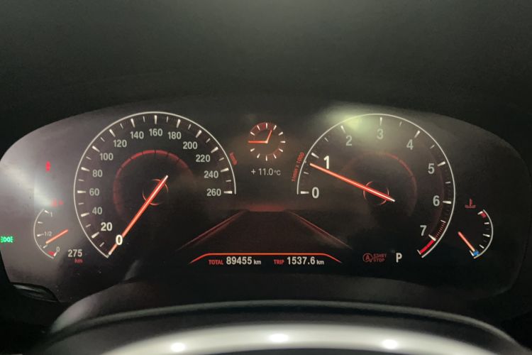 Used BMW 5 Series 2019 Restyled 525Li M Sport Package Odometer Close Up