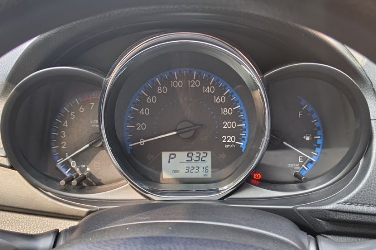 Used Toyota Vios 2019 1.5L CVT Innovation Edition Odometer Close Up