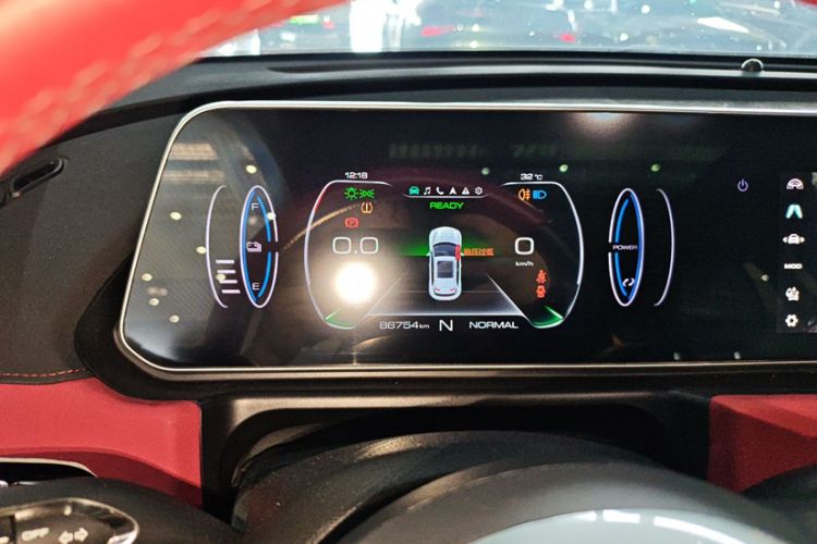 Used ORA Good Cat GT 2022 Mulan Edition 480km Long-Range续航 Odometer Close Up