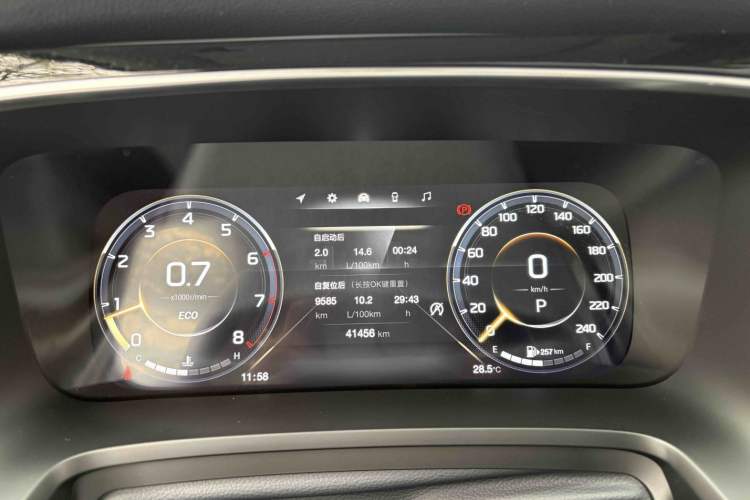 Used GAC Trumpchi M8 2021 Master Series 390T Prestige Edition Odometer Close Up