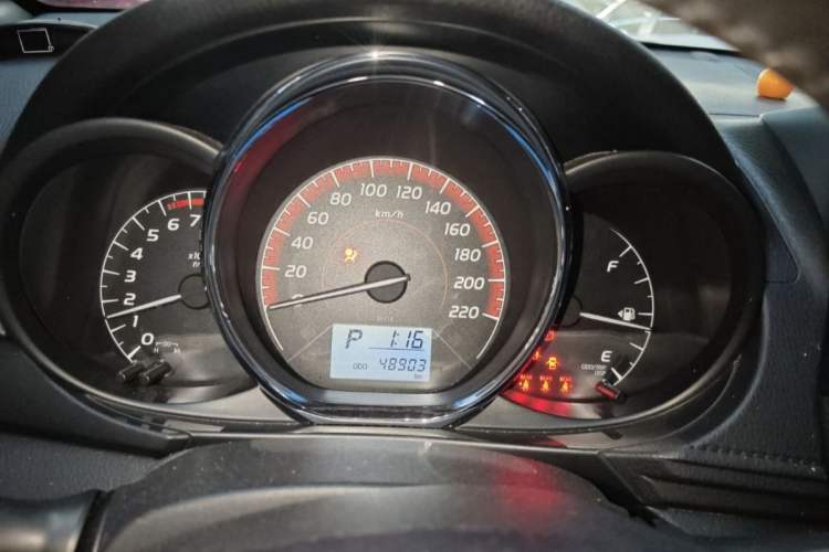 Used Toyota Vios FS 2021 1.5L CVT Fengchi Edition Odometer Close Up