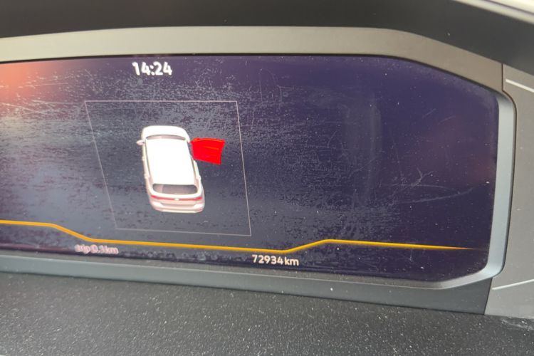 Used Volkswagen Tacqua 2021 200TSI DSG JoyConnect Edition Odometer Close Up