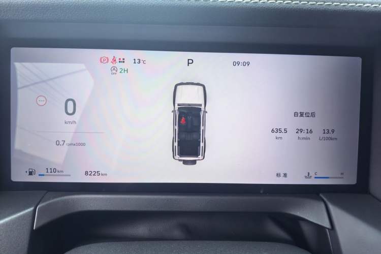 Used Tank 300 2025 2.0T Conqueror Odometer Close Up