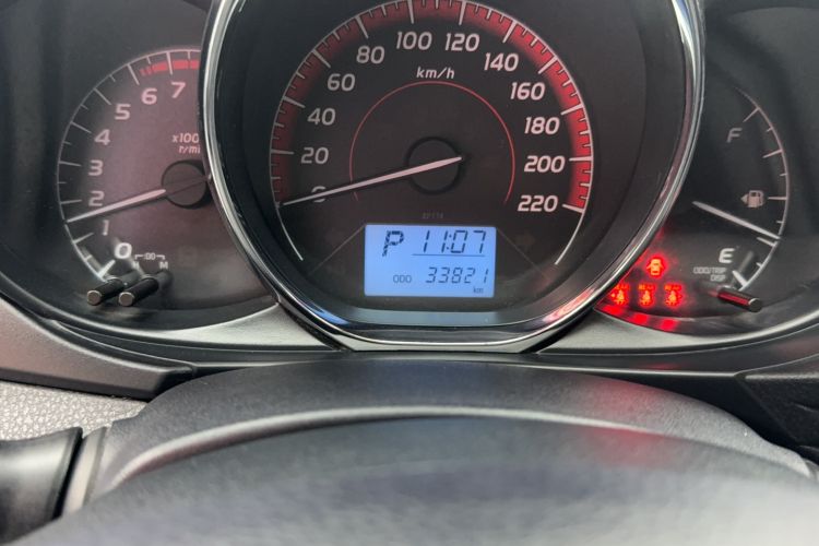 Used Toyota Vios 2021 1.5L CVT Smart Drive Edition Odometer Close Up