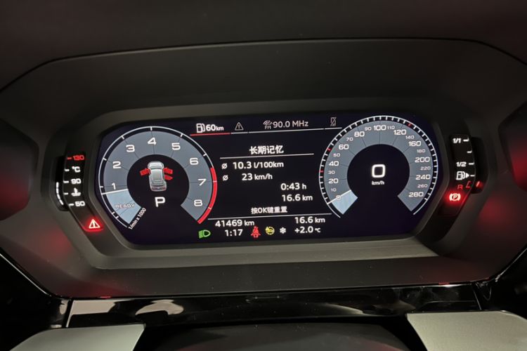 Used Audi A3 2021 Sportback 35 TFSI Advanced Sport Edition Odometer Close Up