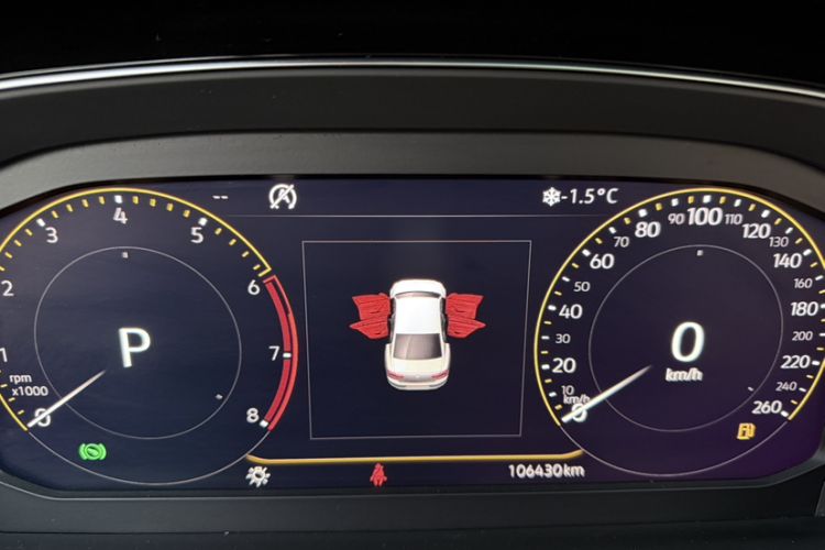 Used Volkswagen Magotan 2020 330TSI DSG Luxury Edition Odometer Close Up