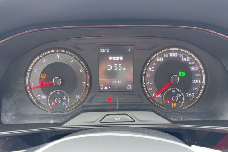 Used Volkswagen Lavida 2019 280TSI DSG Comfort Edition China VI standard Odometer Close Up