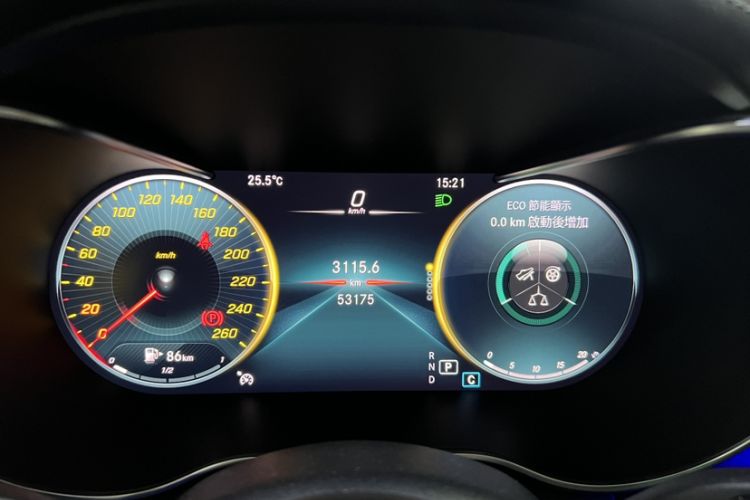 Used Mercedes-Benz C-Class 2020 Restyled C 200 L Fashion Edition Sport Version Odometer Close Up