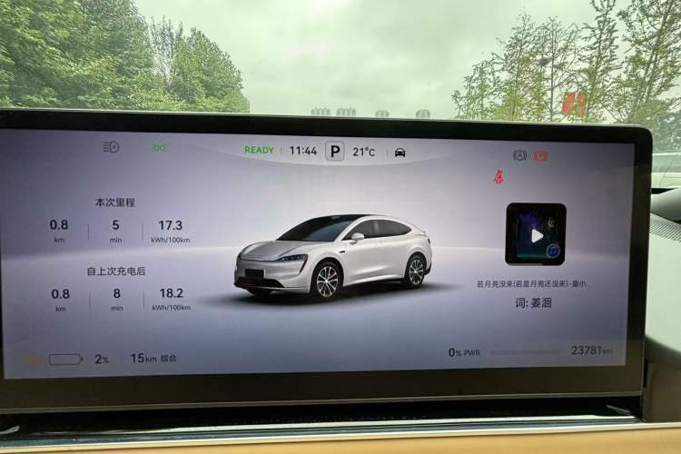 Used Hima Luxeed R7 2024 All-Electric 736 km Ultra Odometer Close Up