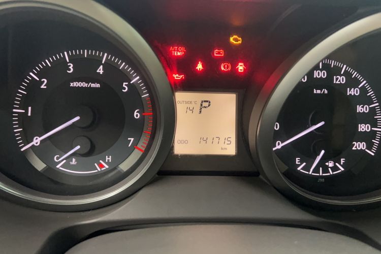 Used Toyota Prado  Odometer Close Up