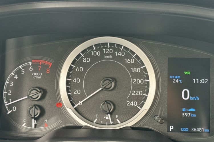 Used Toyota Levin 2019 185T CVT Sport Edition China VI Standard Odometer Close Up