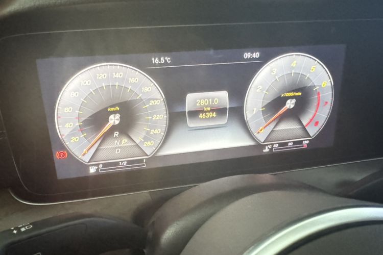 Used Mercedes-Benz E-Class 2020 E 300 L Luxury Model Odometer Close Up