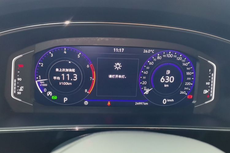 Used Volkswagen Passat 2025 Outstanding Model 380TSI Starry Dragon Edition Odometer Close Up