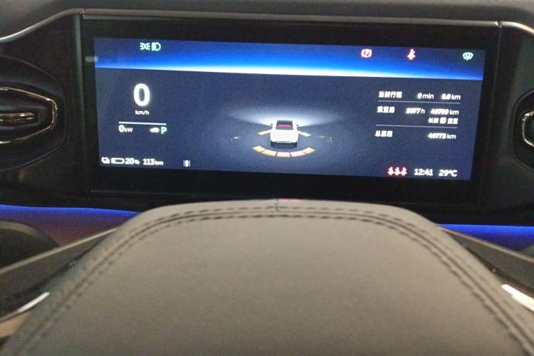 Used Nio EC6 2020 440 km Performance Version Odometer Close Up
