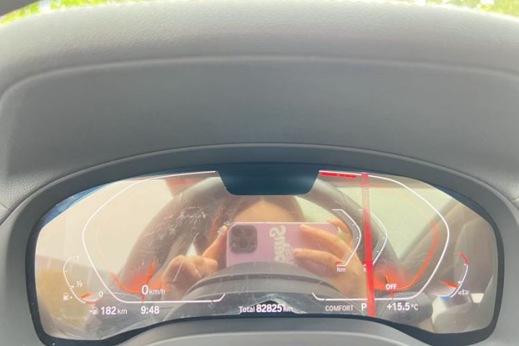 Used BMW X3 2021 xDrive25i M Sport Package Odometer Close Up