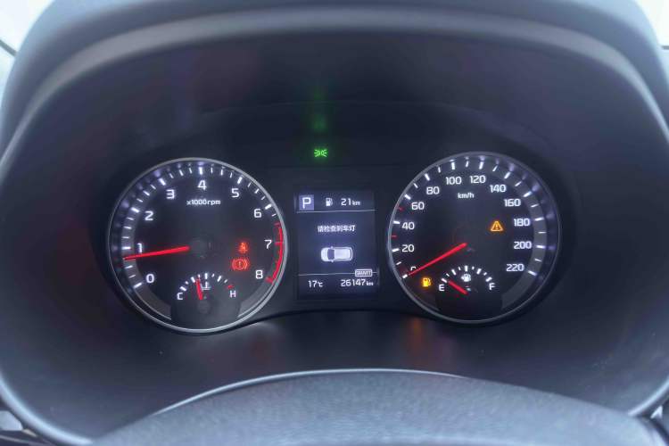 Used Kia kx1 Stonic 2021 1.4L CVT Fun & Sunroof Model Odometer Close Up