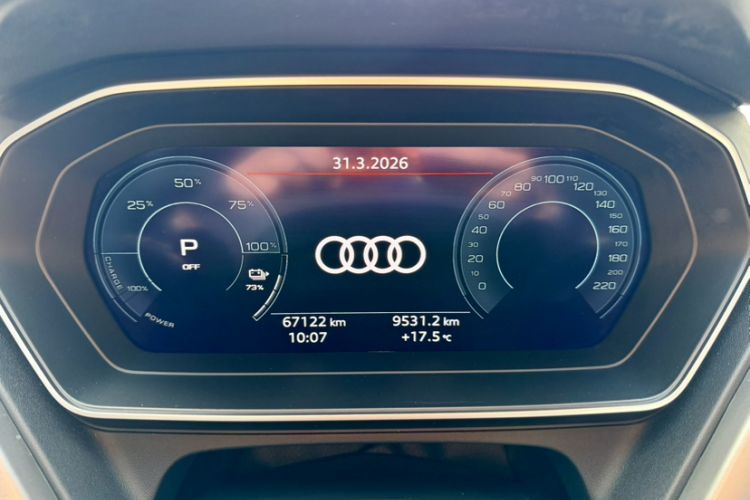 Used Audi Q4 e-tron 2024 40 e-tron Adventure Edition Odometer Close Up