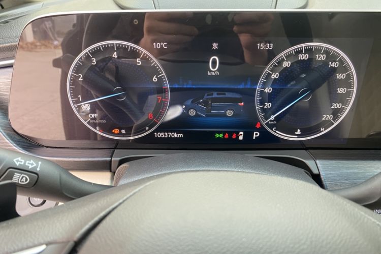 Used Buick GL8 2020 Avenir Avia Six-Seat Deluxe Edition Odometer Close Up