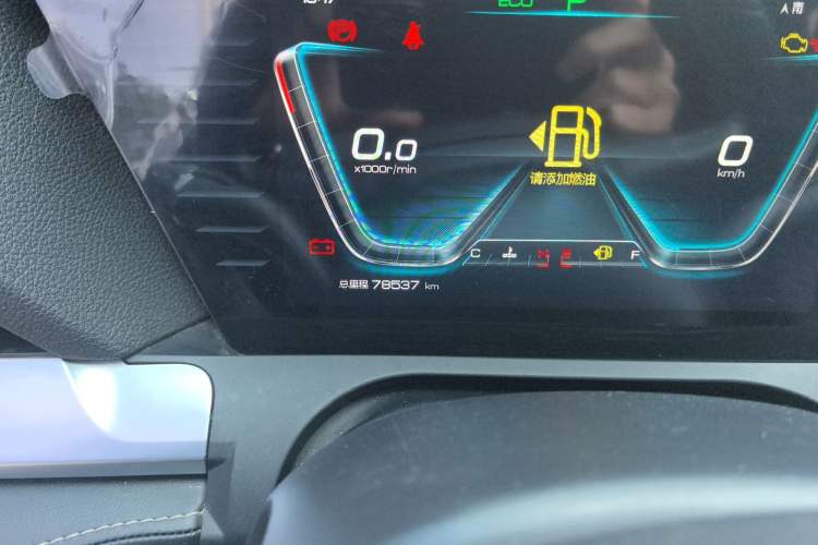 Used BYD Song Pro 2019 1.5T Automatic Luxury Model Odometer Close Up