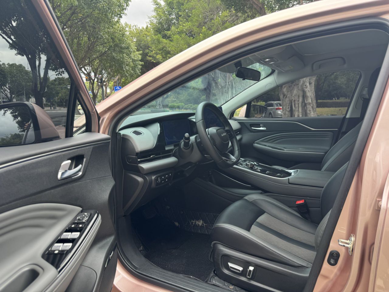 Переднее сиденье в автомобиле