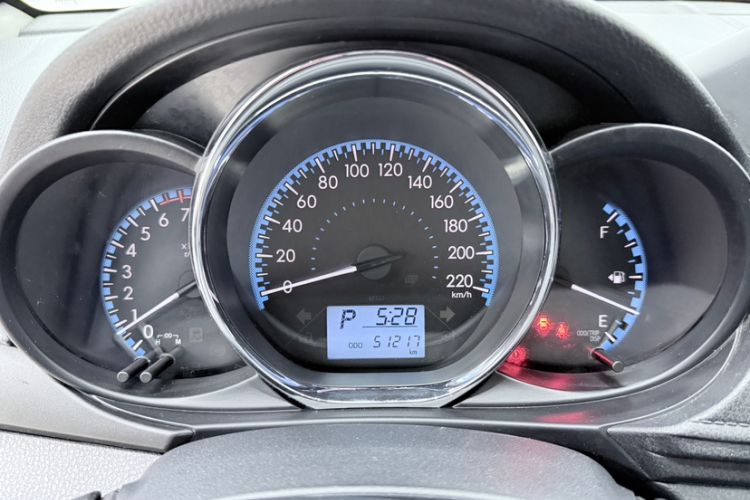 Used Toyota Vios 2019 1.5L CVT Innovation Edition Odometer Close Up