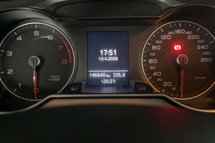 Used Audi A4L 2016 30 TFSI Collector's Edition Automatic Comfort Model Odometer Close Up