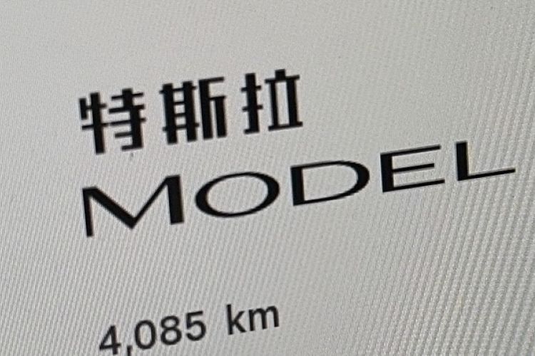 Used Tesla Model 3 2025 Model Revised Rear-Wheel-Drive Version Odometer Close Up