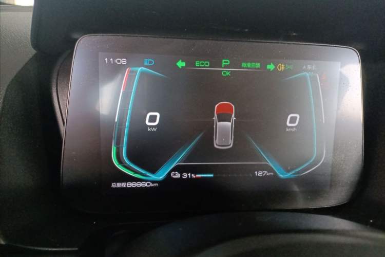 Used BYD e2 2019 Long-Range Version Yao·Luxury Trim Odometer Close Up