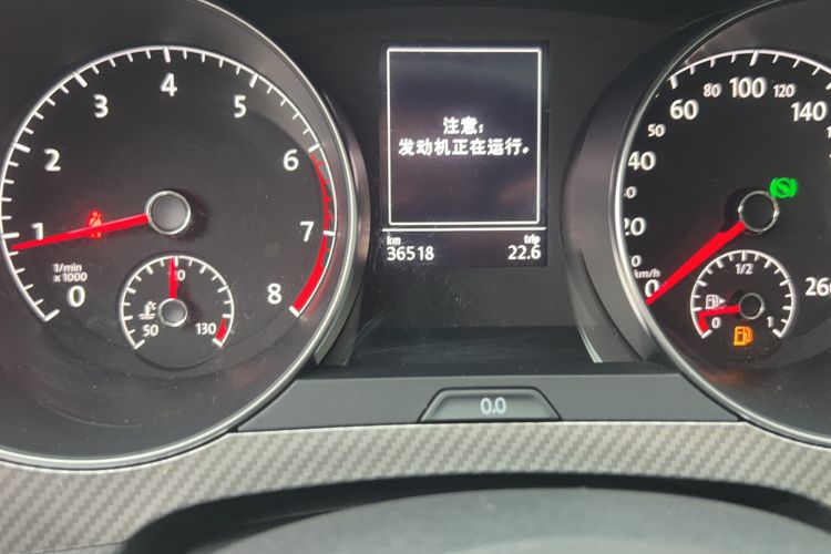 Used Volkswagen Golf Sportsvan 2019 280TSI Automatic Trendy Model China VI Standard Odometer Close Up