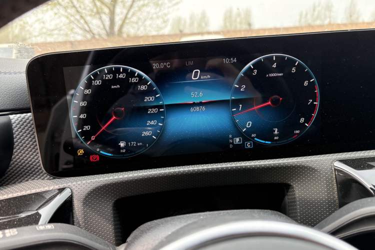 Used Mercedes-Benz A-Class 2022 A 180 L Sport Sedan Odometer Close Up