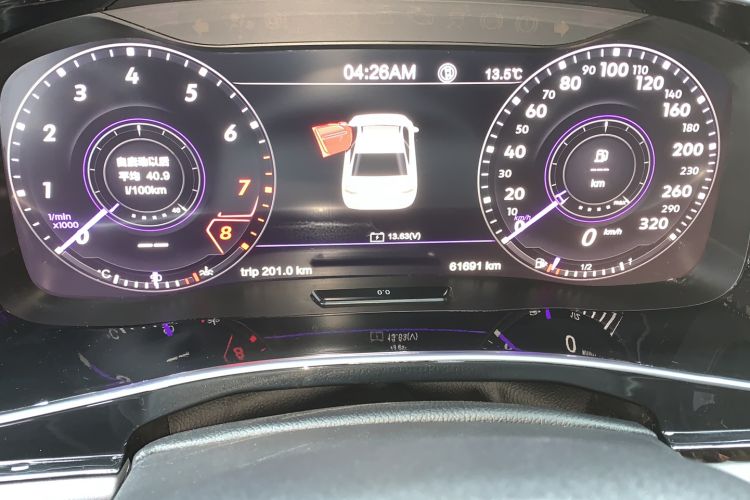 Used Volkswagen Sagitar 2020 280TSI DSG Comfort Version China VI Standard Odometer Close Up