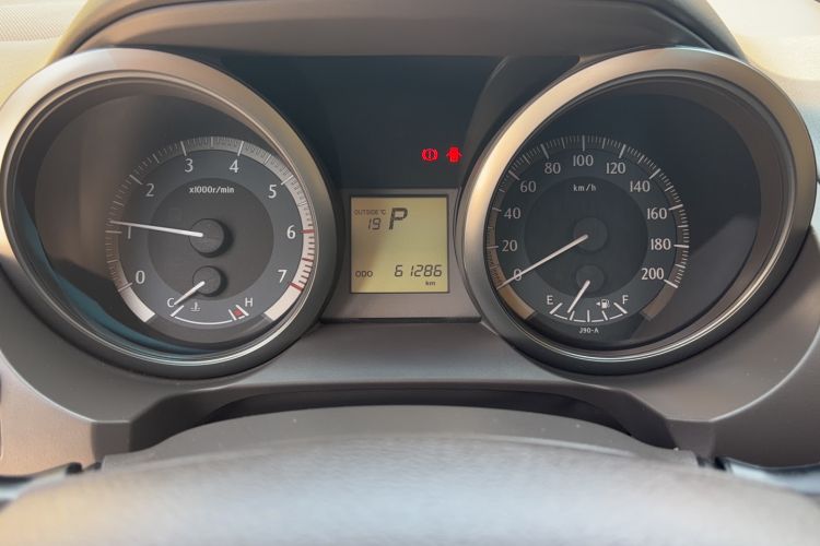 Used Toyota Prado  Odometer Close Up