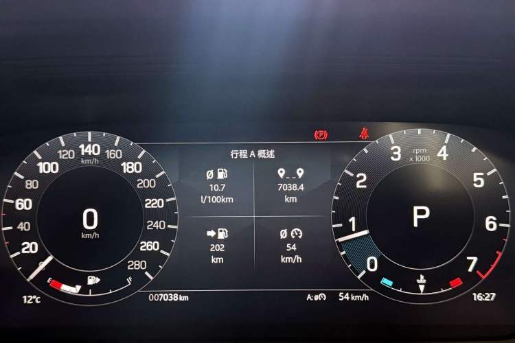 Used Land Rover Discovery Sport 2024 Performance Tech Edition Odometer Close Up