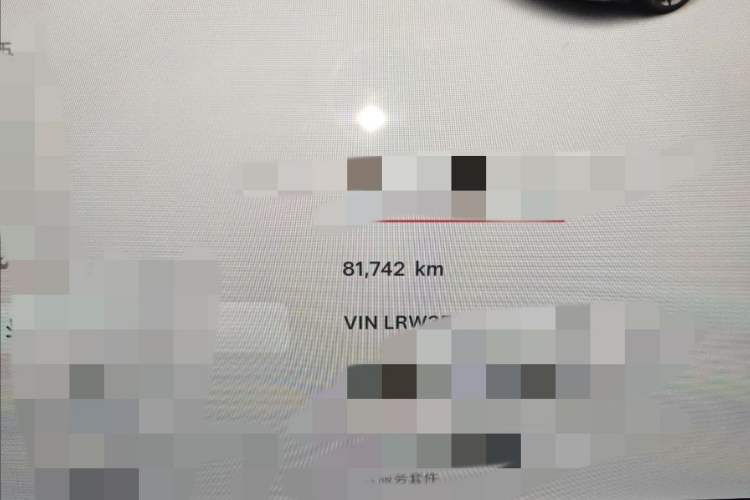 Used Tesla Model 3 2022 Performance High-Performance All-Wheel-Drive Version Odometer Close Up