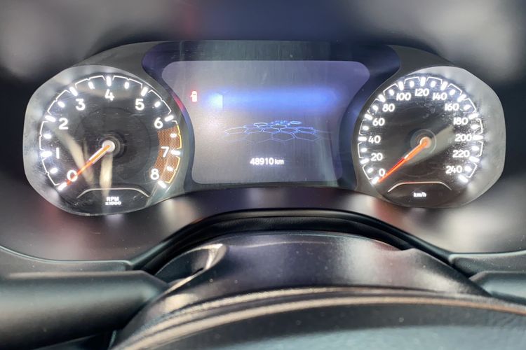 Used Jeep Compass 2021 220T Automatic Leading Edition Odometer Close Up