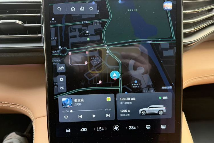 Used Nio ES6 2020 430KM Performance Version Odometer Close Up