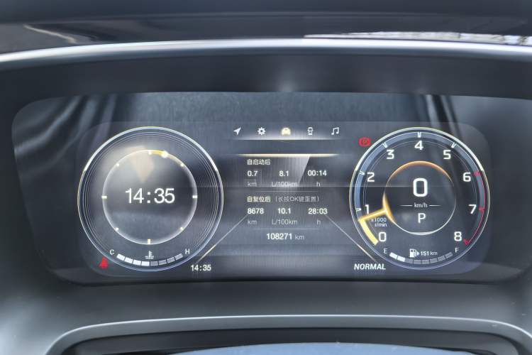 Used GAC Trumpchi M8 2021 Lingxiu Series 390T Deluxe Edition Odometer Close Up