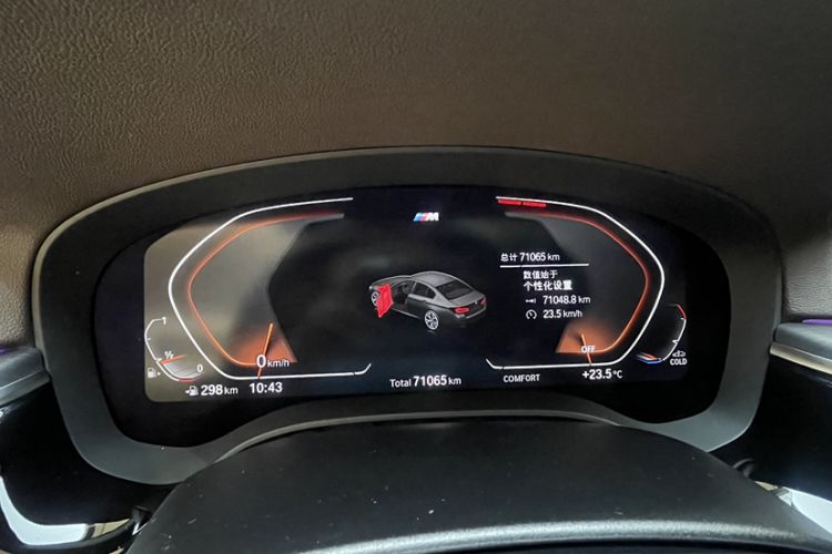 Used BMW 5 Series 2021 530Li Leading Model M Sport Package Odometer Close Up