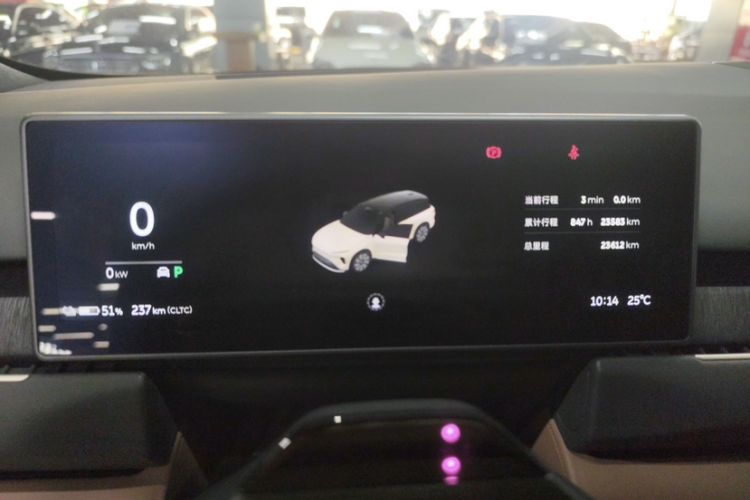 Used Nio ES8 2023 100kWh Odometer Close Up