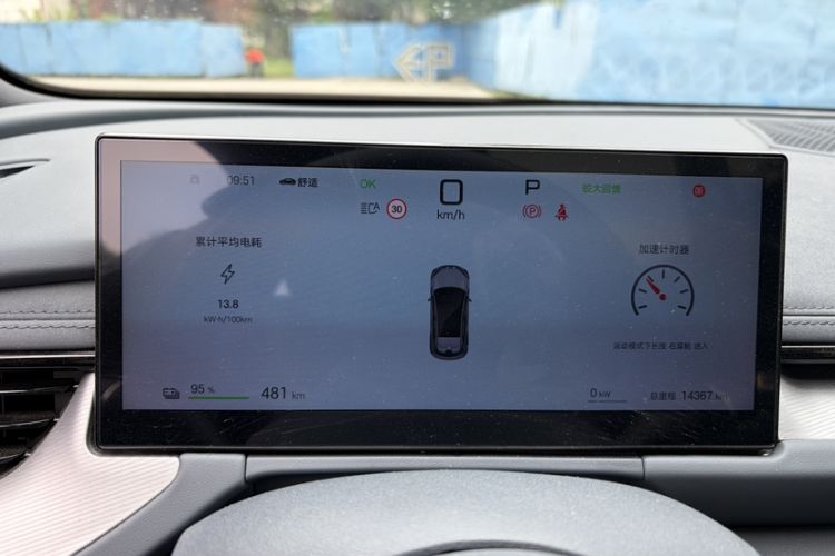 Used BYD Seal 06GT 2025 Intelligent Driving Version 505 Wave Edition Odometer Close Up