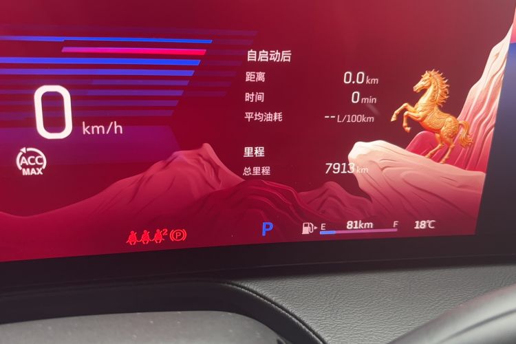 Used Cadillac CT5 2024 28T Prestige Edition Odometer Close Up