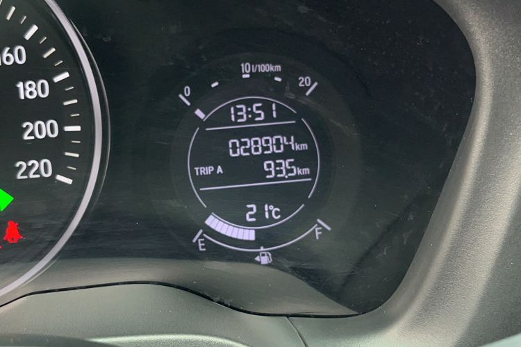 Used Honda Vezel 2019 1.5L CVT Luxury Model China VI Odometer Close Up