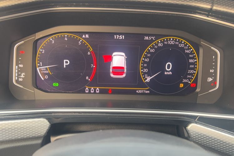 Used Volkswagen Tacqua 2021 200TSI DSG JoyConnect Edition Odometer Close Up