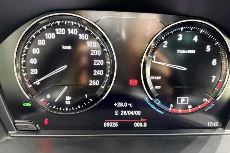 Used BMW X1 2022 xDrive25Li Luxury Model Odometer Close Up