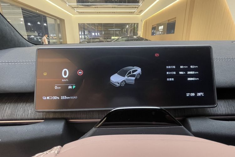 Used Nio EC6 2024 75 kWh Odometer Close Up